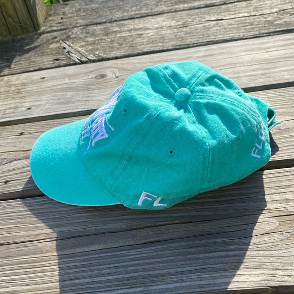 Panama City Beach FL mint green cotton hat sports cap - Picture 5 of 13